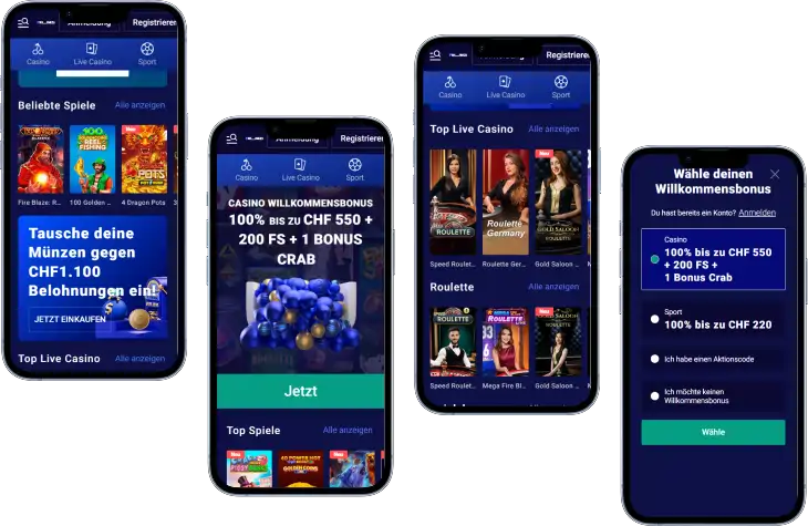 Frumzi Sportwetten und Casino mit Bonusaktionen
